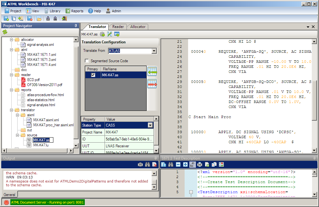 ATML Workbench Translation Tool